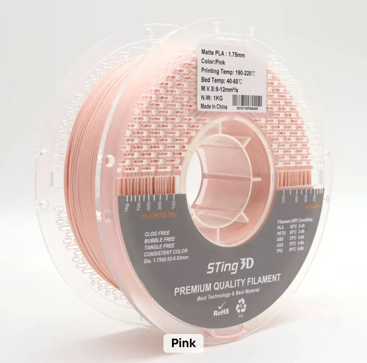 STing3D 1kg PLA MATTE